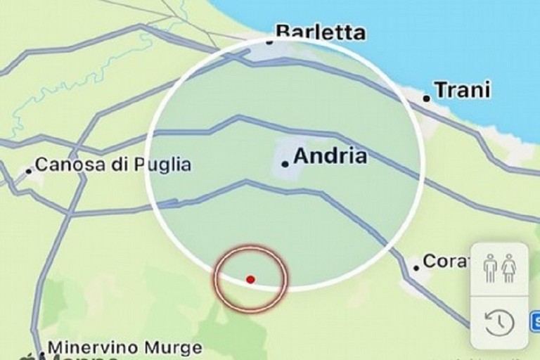 Lieve scossa di terremoto nella Bat, avvertita anche a Spinazzola