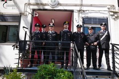 Il Generale Del Monaco in visita alla Stazione Carabinieri di Spinazzola