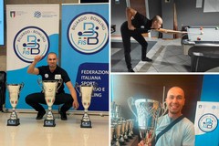 Maurizio Carulli conquista il titolo di Campione Italiano Assoluto di Serie C biliardo, le congratulazioni del sindaco Patruno