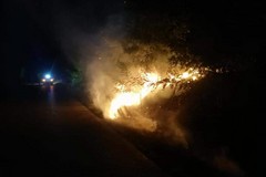 Sedato incendio sulla strada Minervino-Spinazzola