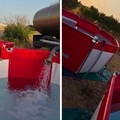 Sicurezza e incendi boschivi: installate a Spinazzola due vasche mobili