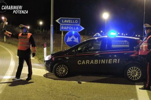 Posto di blocco Carabinieri