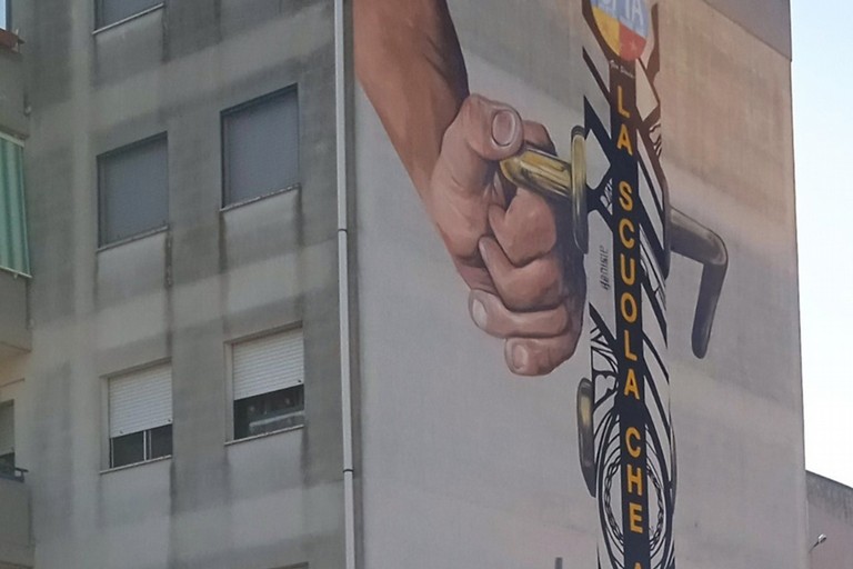 Il murale di via Salvo D'Acquisto